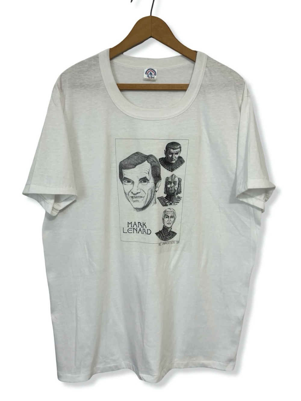Vintage 1988 Star Trek Mark Lenard Sketch T-shirt